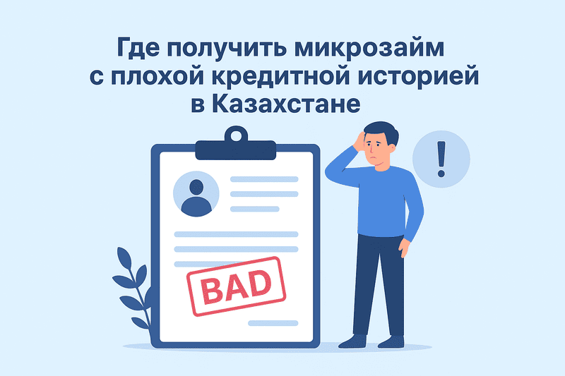 Где получить микрозайм с плохой кредитной историей в Казахстане — проверенные МФО